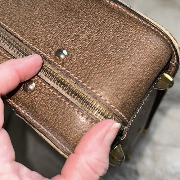 GUCCI Vintage Briefcase Dual Zipper clean interior Authentic web detail - Picture 10 of 12